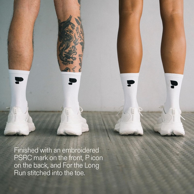 Puresport Performance Running Socks - White (SM/MD) 1 Pair |