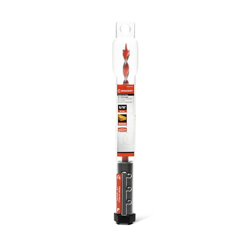 Crescent Solid Auger Drill Bit | 7.5" x 5/16" |