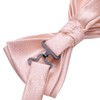 Hi-Tie Light Pink Bow Ties for Men Silk Pre-Tied Adjustable