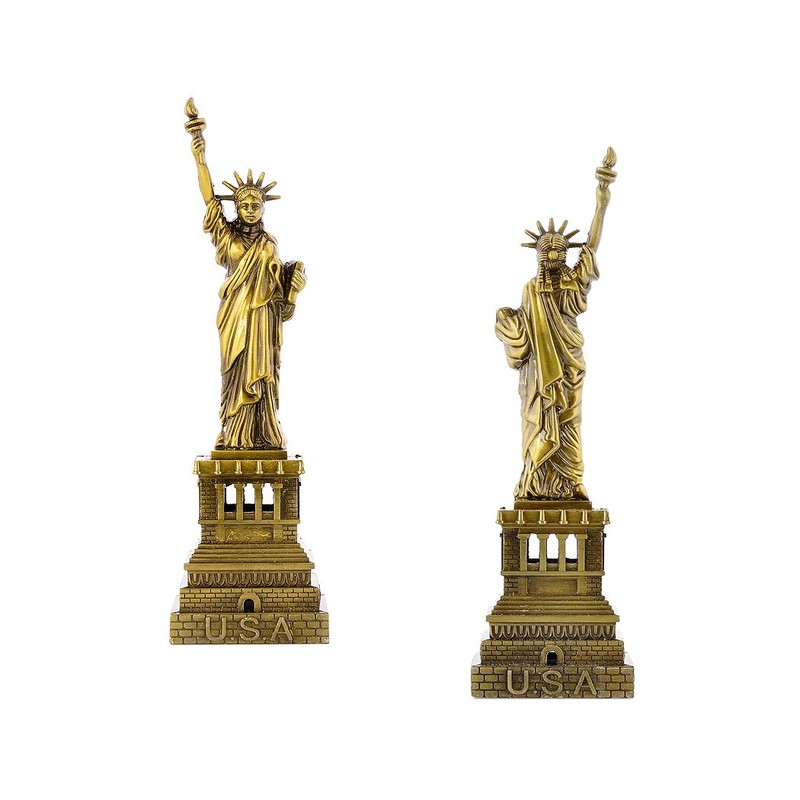 DS. DISTINCTIVE STYLE Statue of Liberty Model Metallic Figurine for