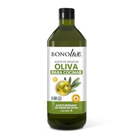 Aceite de Orujo de Oliva para Cocinar 1L BONOlive | Ideal para Freír, Guisar y Hornear | Alto en Omega 9 | Estable a Altas Temperaturas