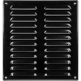 10" x 11" Inch Black Air Vent Cover - Quality Steel Return Air Grilles - for Ceiling and Sidewall - HVAC - with Protection Screen (10.23''x11.02'' Inch, Black)