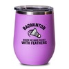 Badminton Pink Edition Wine Tumbler 12oz - Badminton Where we