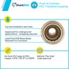 SharkBite 1/2 Inch CTS x 1/2 Inch PVC Transition Coupling,