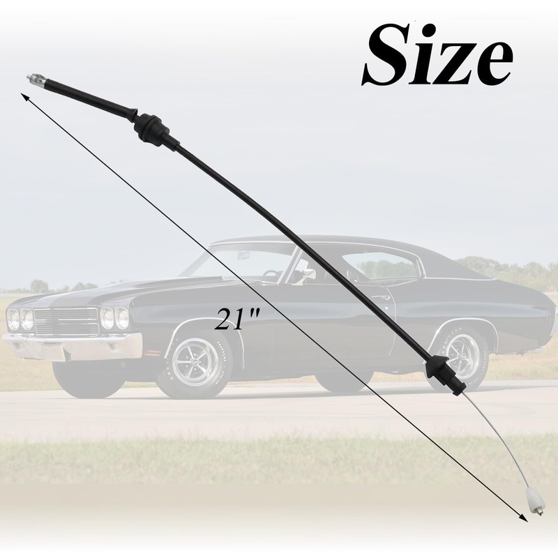Throttle Cable Compatible with Chevelle/El Camino 1968-1972,Camaro 1970-1973,Monte Carlo 1970-1972,Carburetor