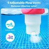 Uekars Solar Pool Chlorine Floater, 7 inch Flamingo Chlorines Floater