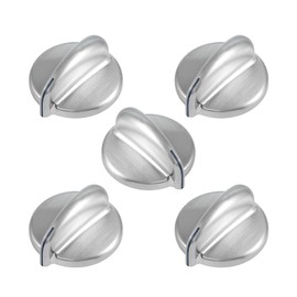 Anniparts WB03X43926 Stove Knobs Cooktop Replacement Parts for GE Gas Range Knobs Profile 183D8269 KIP 5E87 Knobs Oven Knobs JGBP87SEM1SS Burner Control Knobs PGB918SEM1SS Stove Top Knobs 5 Pcs