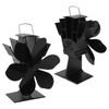 Heat Powered Stove Fan 6 Blade Fast Speed Large Air
