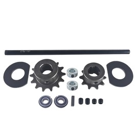VCUJSUC Jackshaft Go Kart Minibike Complete Jackshaft Kit 5/8" X 16" #35 Chain