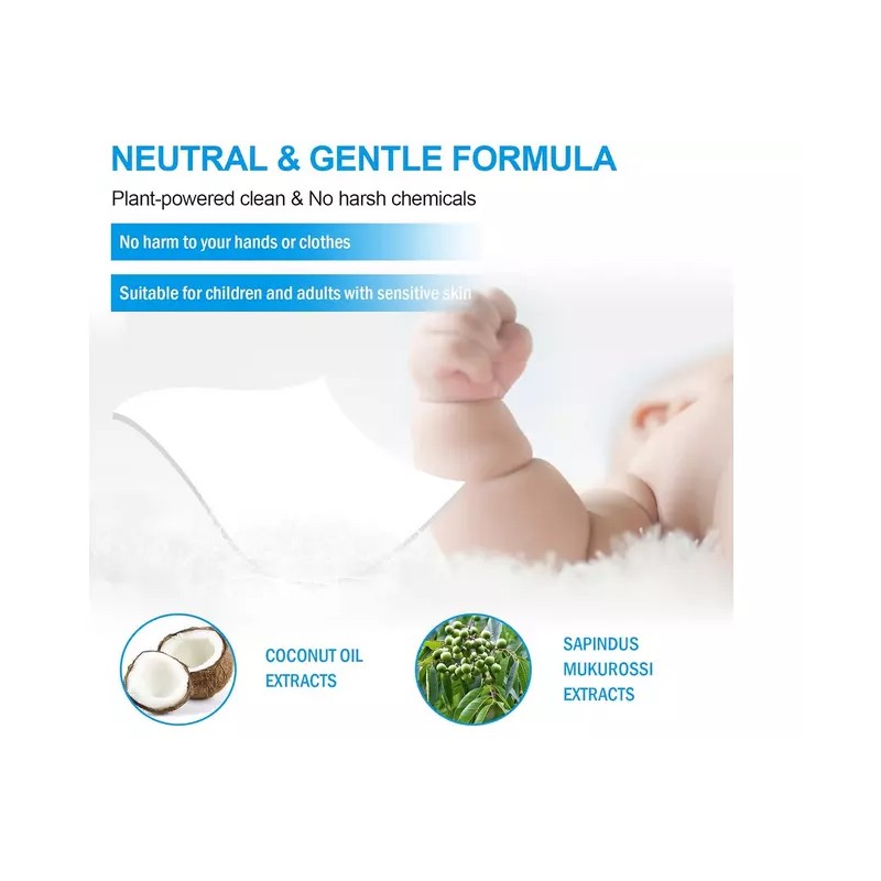 Binbata Laundry Detergent Sheets, 200 Loads Hypoallergenic Eco-Friendly