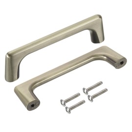 uxcell Cabinet Pulls, 10Pcs 4 Inch - Aluminum Alloy Drawer Handles, Furniture Kitchen Hardware Handle for Door Wardrobe Cupboard Vanity (Bronze)