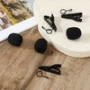 Lavalier Microphone Clip, 3PCS Metal Tie Clips with 3PCS Lapel