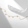 Amaxer Adjustable Stainless Steel Heart Ankle Bracelet with Rhinestone Charm