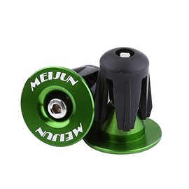 VBESTLIFE Pack of 2 Handlebar End Plugs, Bicycle Handlebar End Plugs, Handlebar Caps for Most Bikes (Green) Ride