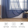 MIULEE 2 Panels Solid Color Sheer Window Curtains Elegant Window