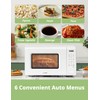 COMFEE CMO-C20M1WH Retro Microwave with 11 power levels, Fast Multi-stage