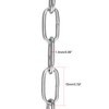 sourcing map Stainless Steel 304 Hardened Proof Coil Chain 4m