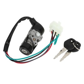 uxcell Motorcycle Scooter Security 5 Wires Ignition Switch Lock W 2 Keys Set for GY6 125