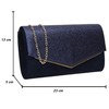 SwankySwans Women's Janey Clutch Bag, navy