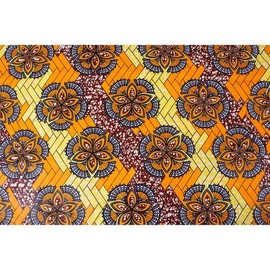 Tela africana de cera impresa de 6 yardas, tela de Ankara africana para vestido de fiesta 1206