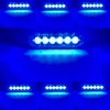 KaiDengZhe4Pcs 6LED Blue Ultra Slim Sync Feature Warning Emergency Beacon