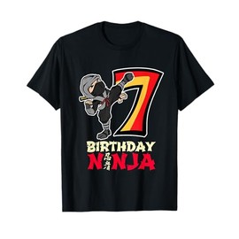 Ninja Party Supplies BIRTHDAY Shirt - 7th Birthday Boy T-Shirt