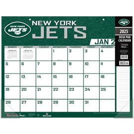 TURNER SPORTS New York Jets 2025 22x17 Desk Calendar (25998061546)