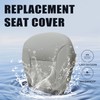 Priprilod Gray Perforated Leather Driver Side Bottom Replacement Seat Cover