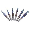6Pcs Spiral Tap Drill Multifunctional HighSpeed Steel Hex Shank Drill