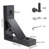 10Sets Black Strong Support Corner Brackets,Heavy Duty Corner Brackets for