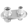 A/C Bulkhead, Car 2‑Port Air Conditioner Bulkhead Connector Universal Modification