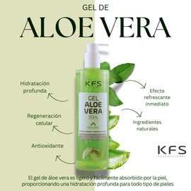 Reines natürliches Aloe Vera Gel - 500 ml - Sofortige Einziehung und angenehme nicht fettende Textur - nährt, spendet Feuchtigkeit, erfrischt und pflegt Ihre Haut - Hervorragend nach der