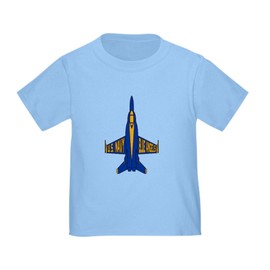 CafePress U.S. Navy Blue Angels Jet Toddler T Shirt Toddler Graphic Tee, 100% Cotton