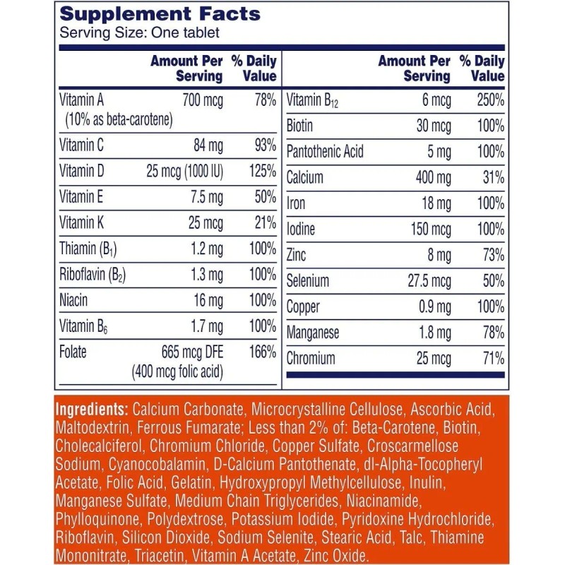 One A Day Women´s 300 Caps. Multivitaminico Mujer Bayer
