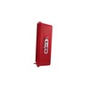 Red Surface-Mounted Fire Extinguisher Cabinet with Pull-Panel for 10 lb.