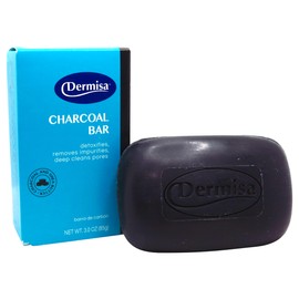DERMISA BARRA DE JABON DE CARBON CON ACEITE DE COCO Y MANTECA DE KARITE 85GR 1 PIEZA