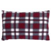 GIRAFFENLAND Lavender Pillow 30 x 20 cm, Flannel Checked Red