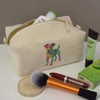 'Pop Art Jack Russell' Canvas Wash Bag/Makeup Case (CS00044895)