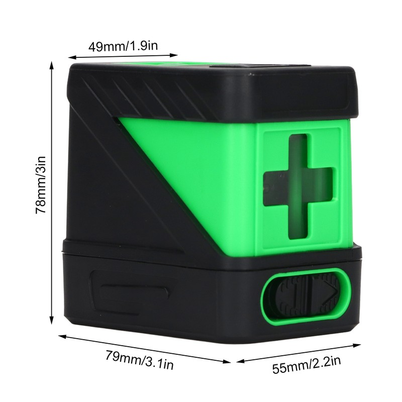 Laser Line Level Tool 5m Range High Visibility 2 Green