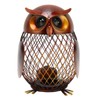 Owl Piggy Bank Owl Shaped Metal Coin Box Handwork Crafting