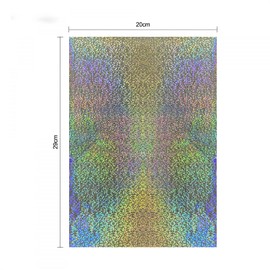 100PCS Glimmer Hot Foil, Metallic Variety Beautiful color Toner Reactive Foil, 7.9x11.4inch Hot Stamping Foil,Foil by Laser Printer and Laminator Toner Reactive Foil for Scrapbooking Paper Crafts