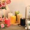 White Pillar Candles Set of 3 - Hand-Poured Unscented Candles,
