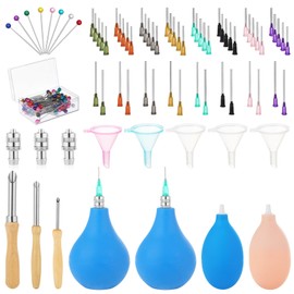 Jupwalz 151 Pcs Pottery Tools Supplies Ceramic Precision Applicator, 3 Ounce Slip Trailer Bottle and 8 Sizes Precision Needle Tip for Pottery Ceramic Glaze, Clay Tools and Supplies Set