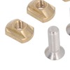 4 Sets Surfboard Screw Plate Copper Seawater Erosion Resistant Fins