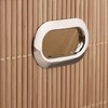 Relaxdays Storage Basket Bamboo Bathroom Basket Square Fabric Shelf Basket