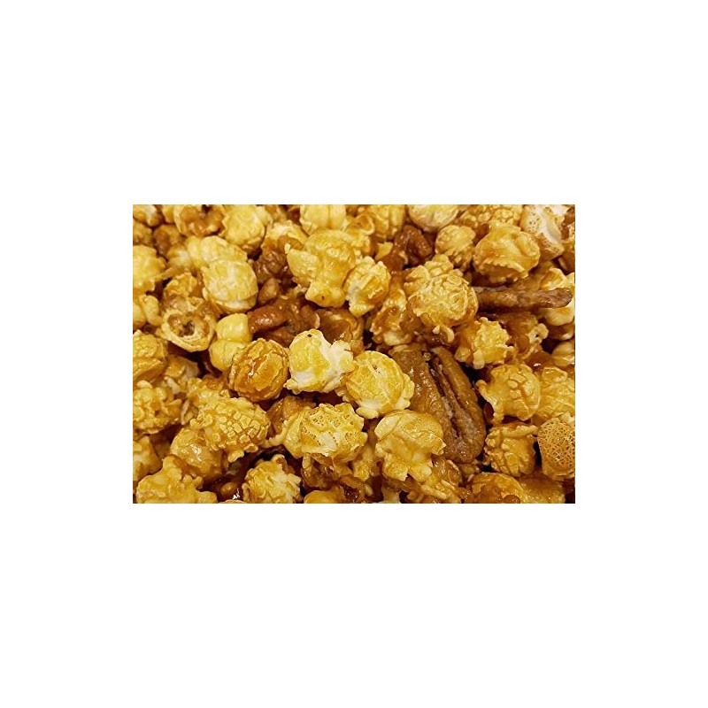 Gourmet Caramel Pecan Popcorn with Praline Pecans, 12 oz resealable