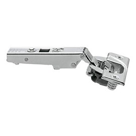 Blum Silver-Tone Metal 110-degree Straight-arm Clip-top Press-in Soft-Close Cabinet Hinge (Case of 25)