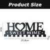 Key Hook Rack with 10 Hooks, Wall Home Sweet Home