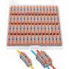 XHF 60 Pcs Orange Conductor Compact Connectors Lever Nuts, Electrical