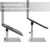 Ekeepment Laptop High-Riser Designed for MacBook Height Adjustable Ergonomic Stand